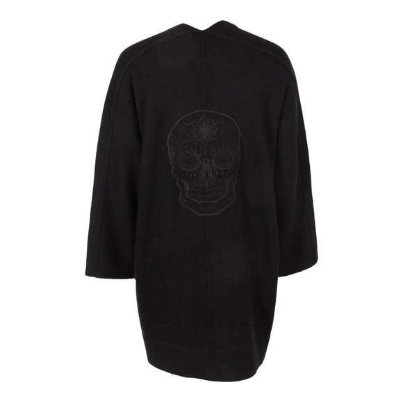Skull Cashmere Dia Embroidered Skull Wool & Cashmere Cardigan - Picture 1 of 8